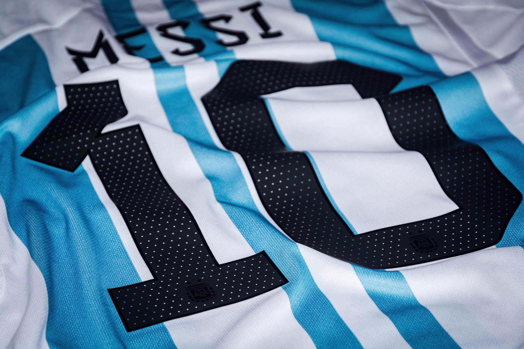 Lionel Messi Argentina number 10 shirt